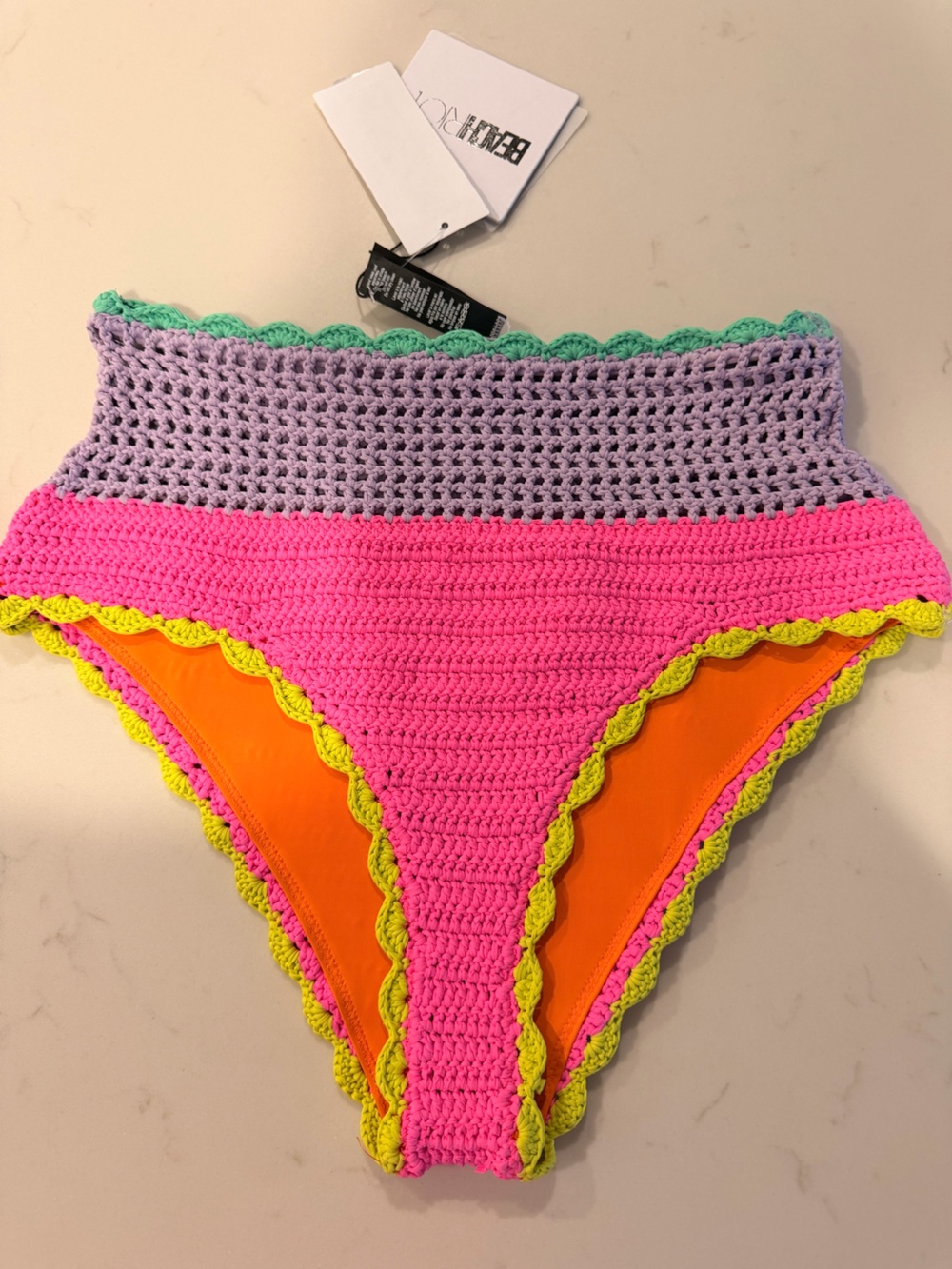 Beach riot Wyatt Bottom Technicolor Rays Sz XS - Picture 2 of 3